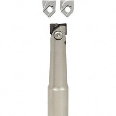 Iscar - 1/2" Cut Diam, 1/2" Shank Diam, 4.7" OAL, Indexable Square Shoulder End Mill - Cylindrical Shank, Series BallPlus - Caliber Tooling