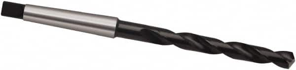 Taper Shank Drill Bit: 0.6875″ Dia, 2MT, 118 °, Cobalt Oxide Finish, 5.1181″ Flute Length, 8.9764″ OAL, N Point, Spiral Flute