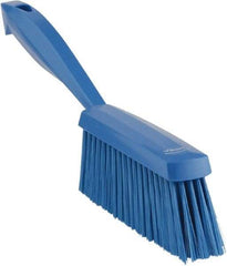 Vikan - 14" OAL, Polyester Staple Set Bench Brush - 2" Bristle Length, 6-3/8" Long Head, Blue - Caliber Tooling