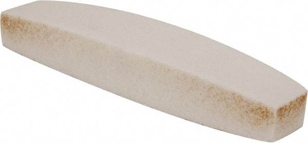 Grier Abrasives - 60 Grit Aluminum Oxide Boat (Shape) Polishing Stone - Medium Grade, 2-1/2" Wide x 9" Long x 1-1/2" Thick - Caliber Tooling