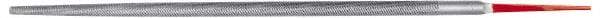 Simonds File - 10" Long, Second Cut, Round American-Pattern File - Double Cut, Tang - Caliber Tooling