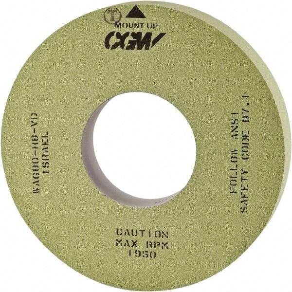 Camel Grinding Wheels - 20" Diam x 8" Hole x 3" Wide Centerless & Cylindrical Grinding Wheel - 80 Grit, Aluminum Oxide, Type 1, Vitrified Bond, No Recess - Caliber Tooling