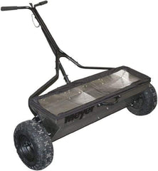 Meyer Products - 100 Lb Stainless Steel Walk Behind Drop Landscape Spreader - 13" Pneumatic Wheels - Caliber Tooling