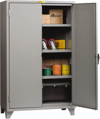 Little Giant - 3 Shelf Locking Storage Cabinet - Steel, 60" Wide x 30" Deep x 78" High, Gray - Caliber Tooling