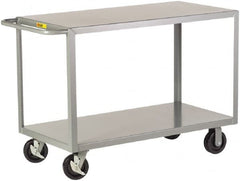 Little Giant - 3,600 Lb Capacity, 24" Wide x 53-1/2" Long x 36" High Shelf Cart - 2 Shelf, Steel - Caliber Tooling