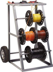 Little Giant - 1,000 Lb Capacity, 36" Wide x 31" Long x 45" High Wire Spool Cart - Steel - Caliber Tooling