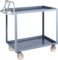 Little Giant - 1,200 Lb Capacity, 24" Wide x 41-1/2" Long x 42" High Shelf Cart - 2 Shelf, Steel - Caliber Tooling