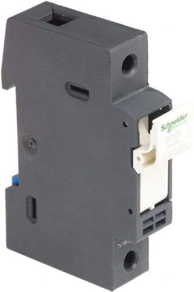 Schneider Electric - 1 Pole, 600 Volt, 32 Amp, DIN Rail Mount Fuse Holder - Compatible with 38mm Long x 17mm Wide and 10mm Diameter Fuse - Caliber Tooling