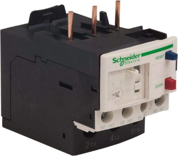 Schneider Electric - 3 Pole, NEMA Size 00-1, 7 to 10 Amp, 690 VAC, Thermal NEMA Overload Relay - Trip Class 20, For Use with LC1D09, LC1D12, LC1D18, LC1D25, LC1D32 and LC1D38 - Caliber Tooling