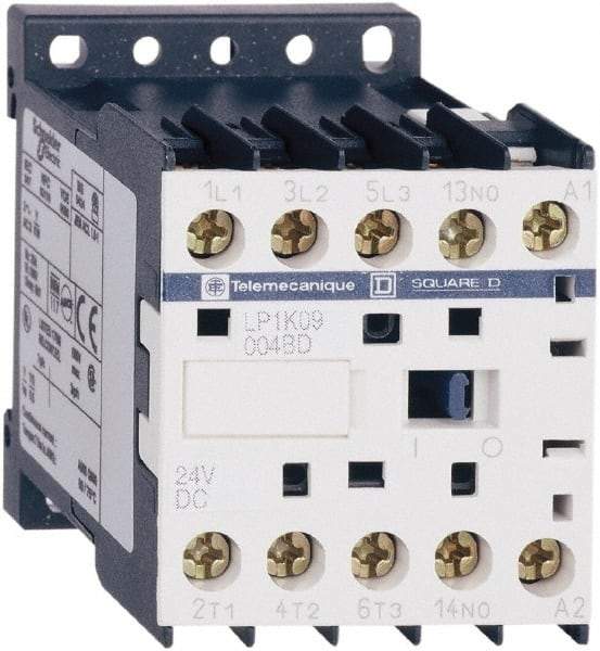 Schneider Electric - 4 Pole, 12 Coil VDC, 16 Amp at 690 VAC and 20 Amp at 440 VAC, Nonreversible IEC Contactor - BS 5424, CSA, IEC 60947, NF C 63-110, RoHS Compliant, UL Listed, VDE 0660 - Caliber Tooling