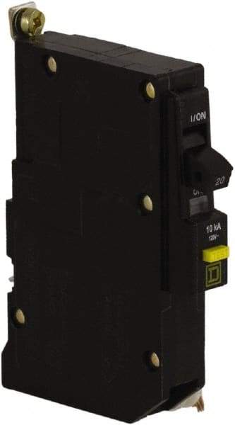 Square D - 20 Amp, 120 VAC, 1 Pole, Bolt On Residual Current Circuit Breaker with Overcurrent Protection - 14-8 AWG - Caliber Tooling