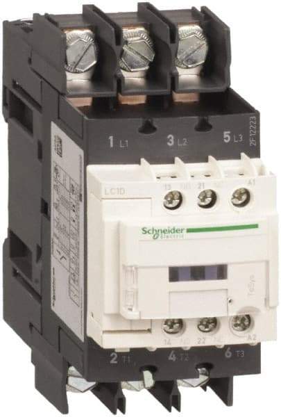 Schneider Electric - 3 Pole, 208 Coil VAC at 50/60 Hz, 40 Amp at 440 VAC, Nonreversible IEC Contactor - CCC, CSA, CSA C22.2 No. 14, EN/IEC 60947-4-1, EN/IEC 60947-5-1, GOST, RoHS Compliant, UL 508, UL Listed - Caliber Tooling