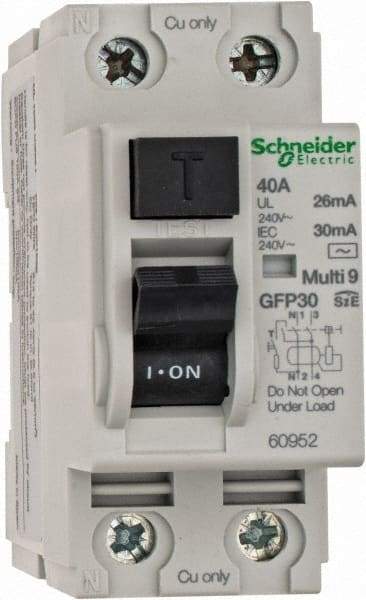 Schneider Electric - 40 Amp, 240 VAC, 2 Pole, Residual Current Device - Caliber Tooling