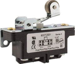 Square D - DPDT, 2NC/2NO, 600 Volt Screw Terminal, Roller Plunger Actuator, General Purpose Limit Switch - 1 NEMA Rating, IP20 IPR Rating, Bracket Mount, 1/2 Lb. Operating Force - Caliber Tooling