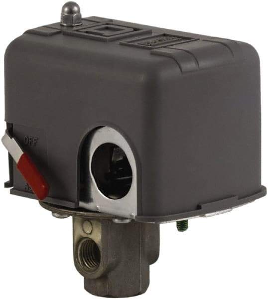 Square D - 1 and 3R NEMA Rated, 70 to 150 psi, Electromechanical Pressure and Level Switch - Fixed Pressure, 575 VAC, L1-T1, L2-T2 Terminal, For Use with Square D Pumptrol - Caliber Tooling