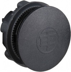 Schneider Electric - Flush Pushbutton Switch Blanking Plug - Black, Round Button - Caliber Tooling