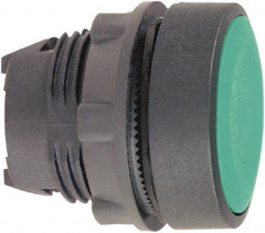 Schneider Electric - 22mm Mount Hole, Flush, Pushbutton Switch Only - Round, Green Pushbutton, Nonilluminated, Momentary (MO) - Caliber Tooling