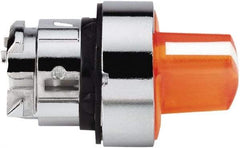 Schneider Electric - 22mm Mount Hole, 3 Position, Handle Operated, Selector Switch - Orange, Maintained (MA), Illuminated, Shock, Vibration and Water Resistant - Caliber Tooling