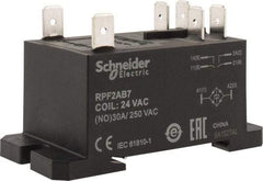 Schneider Electric - 7,500 VA Power Rating, Electromechanical Plug-in General Purpose Relay - 20 Amp at 28 VDC, 25 at 28 VDC, 30 at 250/277 VAC, 2NO, 24 VAC - Caliber Tooling