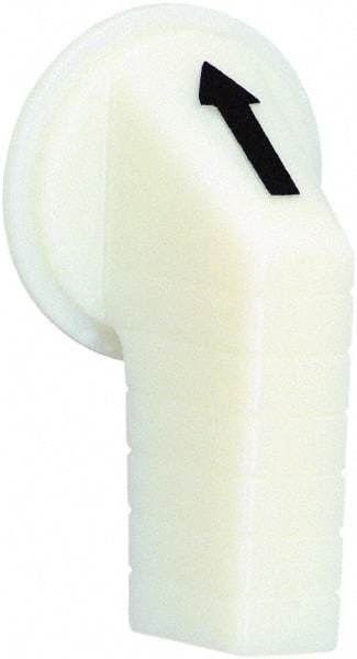 Schneider Electric - 30mm, White, Selector Switch Operating Knob - For Use with Selector Switch - Caliber Tooling