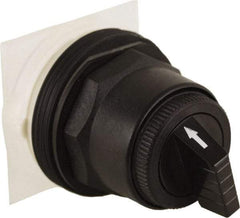 Schneider Electric - 30mm Mount Hole, 3 Position, Knob and Pushbutton Operated, Selector Switch Only - Black, Maintained (MA), without Contact Blocks, Anticorrosive, Weatherproof, Dust and Oil Resistant - Caliber Tooling