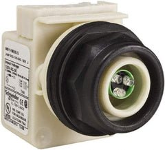 Schneider Electric - 120 V LED Indicating Light - Round Lens, Screw Clamp Connector, Corrosion Resistant, Dust Resistant, Oil Resistant - Caliber Tooling