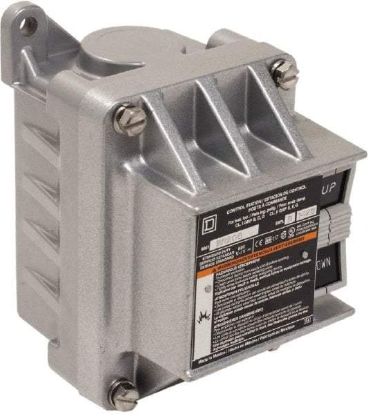 Schneider Electric - 2 Operator, Flush Pushbutton Control Station - Up (Legend), Momentary Switch, NEMA 7, 9 - Caliber Tooling