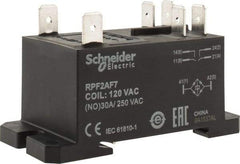 Schneider Electric - 7,500 VA Power Rating, Electromechanical Plug-in General Purpose Relay - 20 Amp at 28 VDC, 25 at 28 VDC, 30 at 250/277 VAC, 2NO, 120 VAC - Caliber Tooling