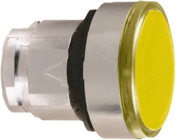 Schneider Electric - 22mm Mount Hole, Flush, Pushbutton Switch Only - Round, Orange Pushbutton, Nonilluminated, Momentary (MO) - Caliber Tooling