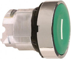 Schneider Electric - 22mm Mount Hole, Flush, Pushbutton Switch Only - Round, Green Pushbutton, Nonilluminated, Momentary (MO) - Caliber Tooling