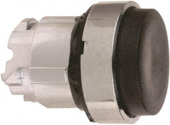 Schneider Electric - 22mm Mount Hole, Extended Straight, Pushbutton Switch Only - Round, Black Pushbutton, Nonilluminated, Momentary (MO) - Caliber Tooling