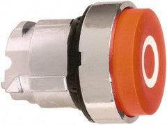 Schneider Electric - 22mm Mount Hole, Extended Straight, Pushbutton Switch Only - Round, Red Pushbutton, Nonilluminated, Momentary (MO) - Caliber Tooling