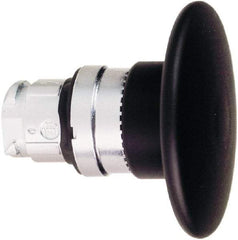 Schneider Electric - 22mm Mount Hole, Extended Mushroom Head, Pushbutton Switch Only - Round, Black Pushbutton, Nonilluminated, Momentary (MO) - Caliber Tooling