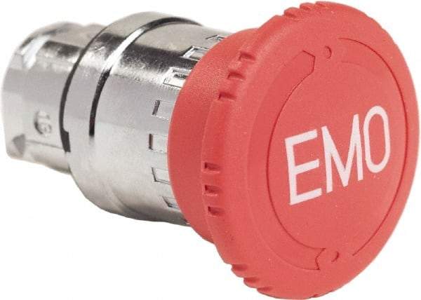 Schneider Electric - Extended Mushroom Head Pushbutton Switch Head - Red, Round Button, Nonilluminated - Caliber Tooling