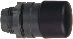 Schneider Electric - 22mm Mount Hole, Extended Mushroom Head, Pushbutton Switch Only - Round, Black Pushbutton, Nonilluminated, Momentary (MO) - Caliber Tooling