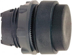 Schneider Electric - 22mm Mount Hole, Extended Straight, Pushbutton Switch Only - Round, Black Pushbutton, Nonilluminated, Momentary (MO) - Caliber Tooling