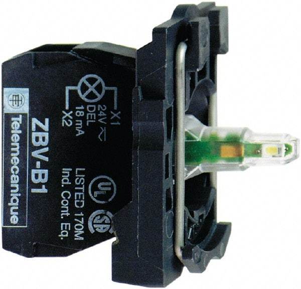 Schneider Electric - 24-120 V Red Lens LED Indicating Light - Screw Clamp Connector, Vibration Resistant - Caliber Tooling