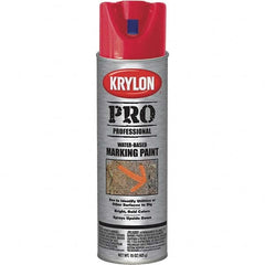 Krylon - 15 fl oz Red Marking Paint - Water Base Formula - Caliber Tooling