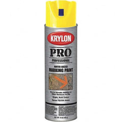 Krylon - 15 fl oz Yellow Marking Paint - Water Base Formula - Caliber Tooling