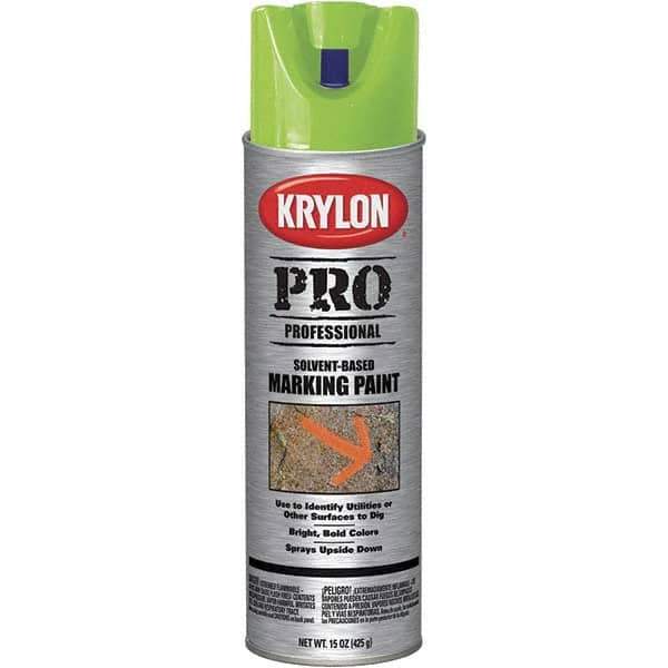 Krylon - 15 fl oz Green Marking Paint - Solvent Base Formula - Caliber Tooling