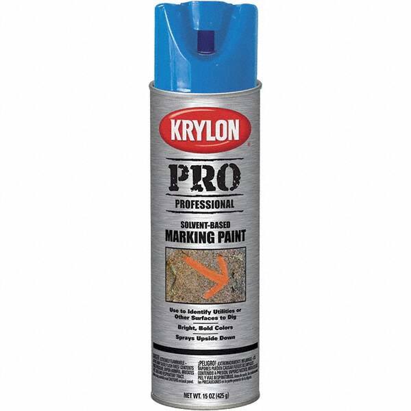 Krylon - 15 fl oz Blue Marking Paint - Solvent Base Formula - Caliber Tooling