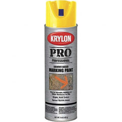 Krylon - 15 fl oz Yellow Marking Paint - Solvent Base Formula - Caliber Tooling