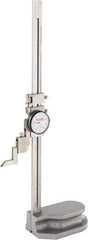 SPI - 12" Stainless Steel Dial Height Gage - 0.001" Graduation, Accurate to 0.0015", Dial Display - Caliber Tooling