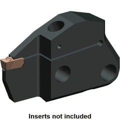 Kennametal - System Size 50, Left Hand Cut, 0.472" Max Depth of Cut, 0.158" Max Width of Cut, Modular Cutoff Cutting Unit Head - A2, A3, A4 Insert Style, 1.88" Head Length, 0.391" Center to Cutting Edge, Series Beyond Evolution - Caliber Tooling