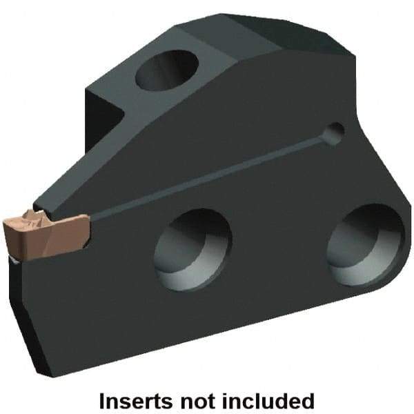 Kennametal - System Size 50, Right Hand Cut, 1.26" Max Depth of Cut, 0.158" Max Width of Cut, Modular Cutoff Cutting Unit Head - A2, A3, A4 Insert Style, 2.667" Head Length, 0.391" Center to Cutting Edge, Series Beyond Evolution - Caliber Tooling