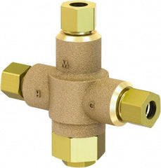 Acorn Engineering - 3/8" Pipe, 125 Max psi, Lead Free Brass Water Mixing Valve & Unit - 4 GPM at 45 psi Flow Rate, Comp End Connections - Caliber Tooling