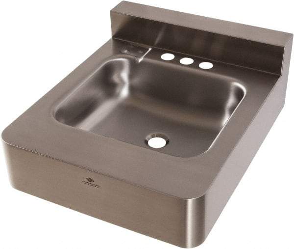 Acorn Engineering - 5" Long x 14" Wide Inside, 1 Compartment, Grade 304 Stainless Steel ADA Lavatory Sink-Wall Mount - 16 Gauge, 22" Long x 18" Wide x 26" High Outside, 5" Deep - Caliber Tooling