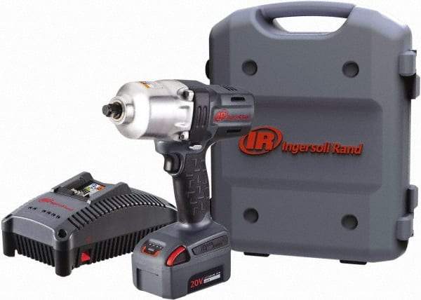 Ingersoll-Rand - 1/2" Drive 20 Volt Pistol Grip Cordless Impact Wrench & Ratchet - 1,900 RPM, 2,300 BPM, 780 Ft/Lb Torque, 1 Lithium-Ion Battery Included - Caliber Tooling