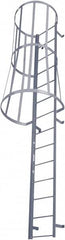 Cotterman - 231" 21 Step Fixed Ladder - Dock Ladder, 300 Lb Capacity, 39" Base Width x 40" Base Depth - Caliber Tooling