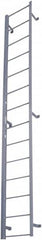 Cotterman - 132" 12 Step Fixed Ladder - Dock Ladder, 300 Lb Capacity, 21" Base Width x 9" Base Depth - Caliber Tooling